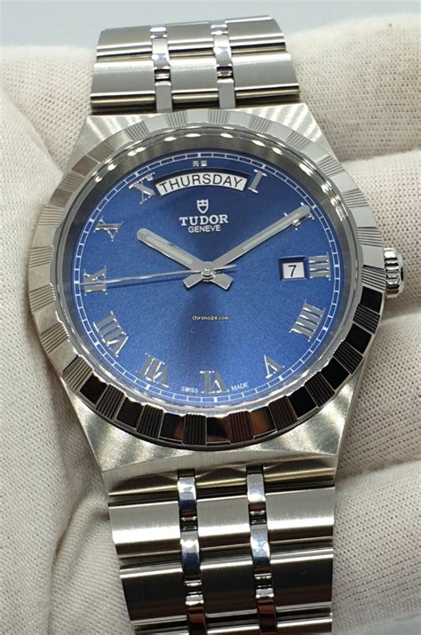 tudor style 41mm blue dial|tudor royal blue bezel.